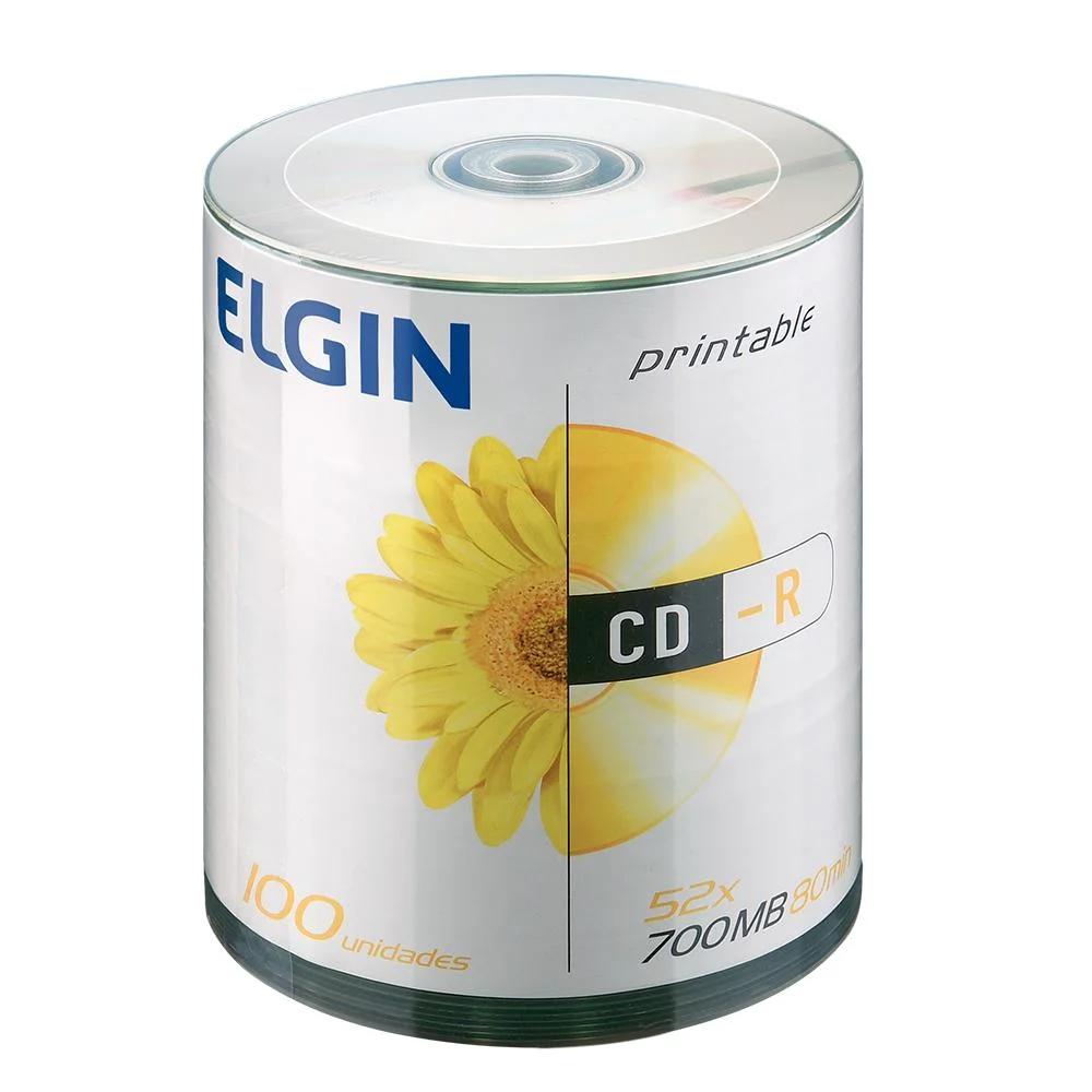 Cd-R Printable 700MB/80MIN/52X Pino 100 Elgin