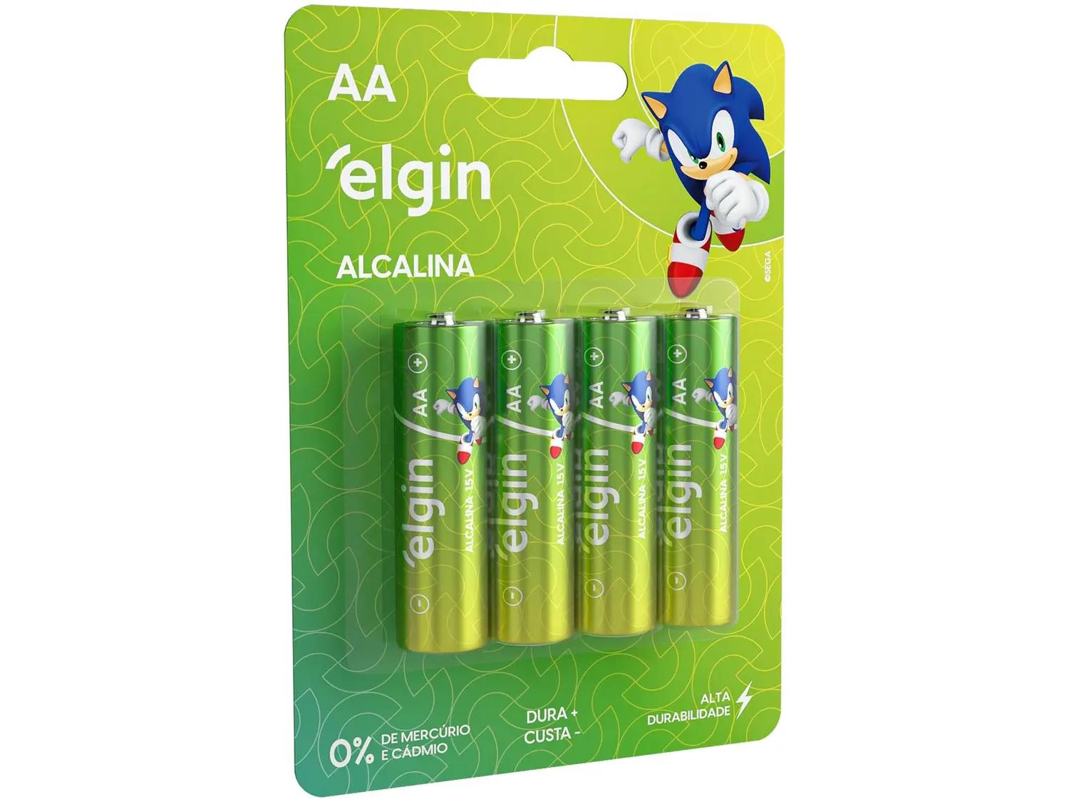 Pilha Alcalina AA 4 Unid - Elgin