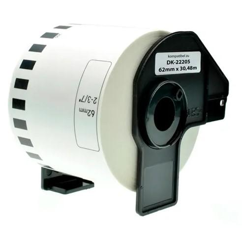 Etiqueta Continua de 62mm x 30.48m - DK2205 - Brother