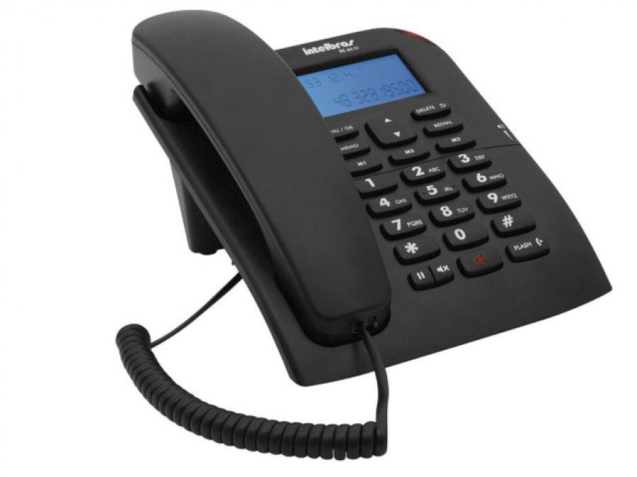 Telefone com Fio Tc 60 com ID Preto - Intelbras