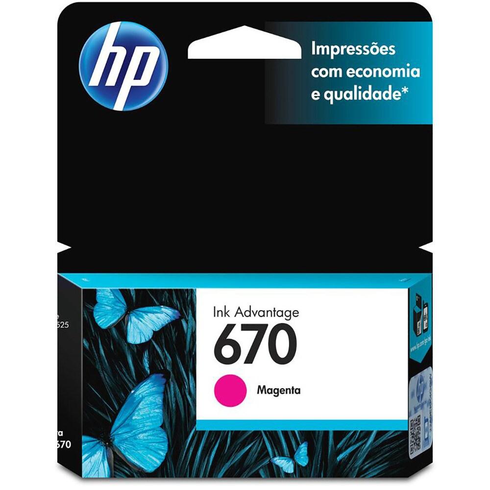 Cartucho HP Magenta CZ115AB 4ml (670)