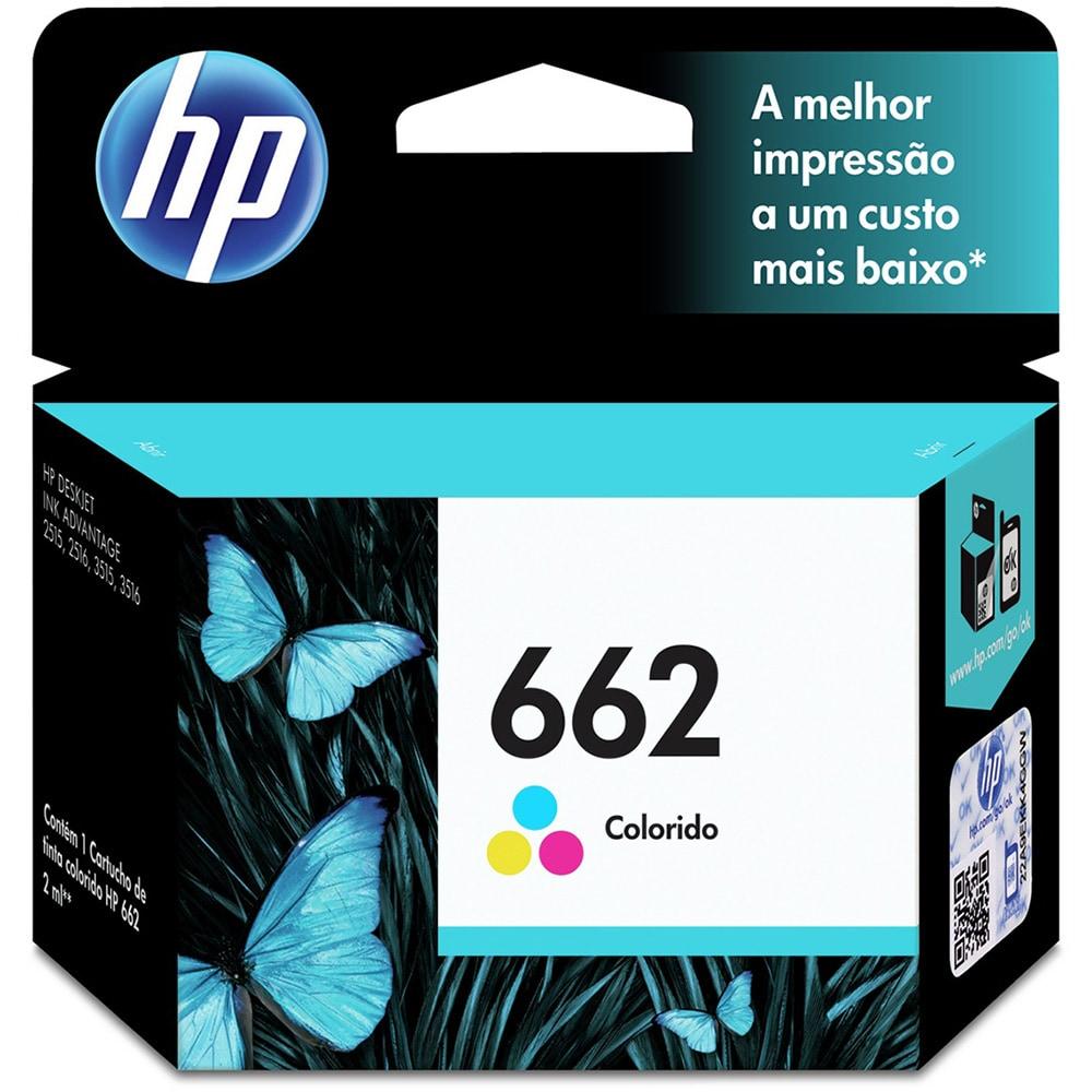 Cartucho de Tinta HP 662 Colorido Advantage Original 2ml