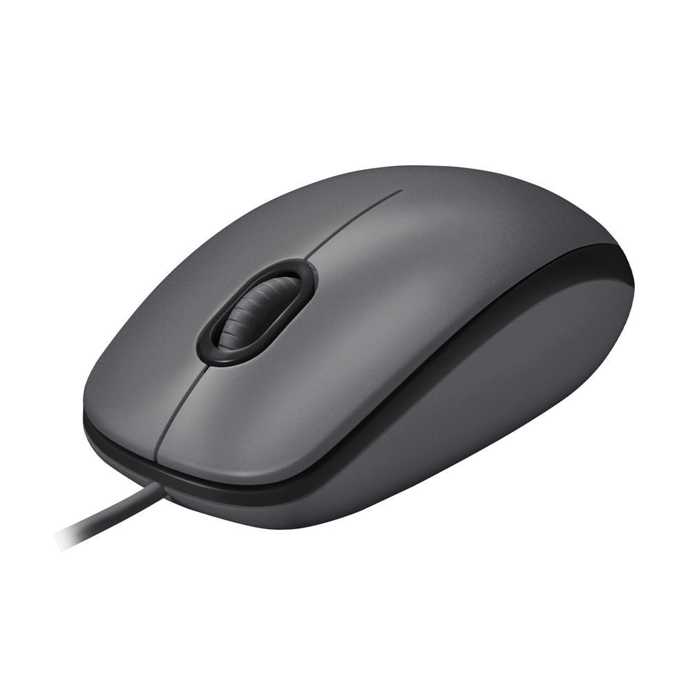 Mouse Logitech M100 com Fio USB 1000dpi, Ambidestro, Plug Abd Play - Preto