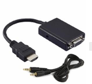 Cabo Adaptador HDMI Macho x VGA Fêmea com Saída de Áudio GV Cabos