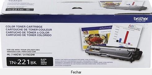 Toner Brother TN221BK Preto 2.500 págs
