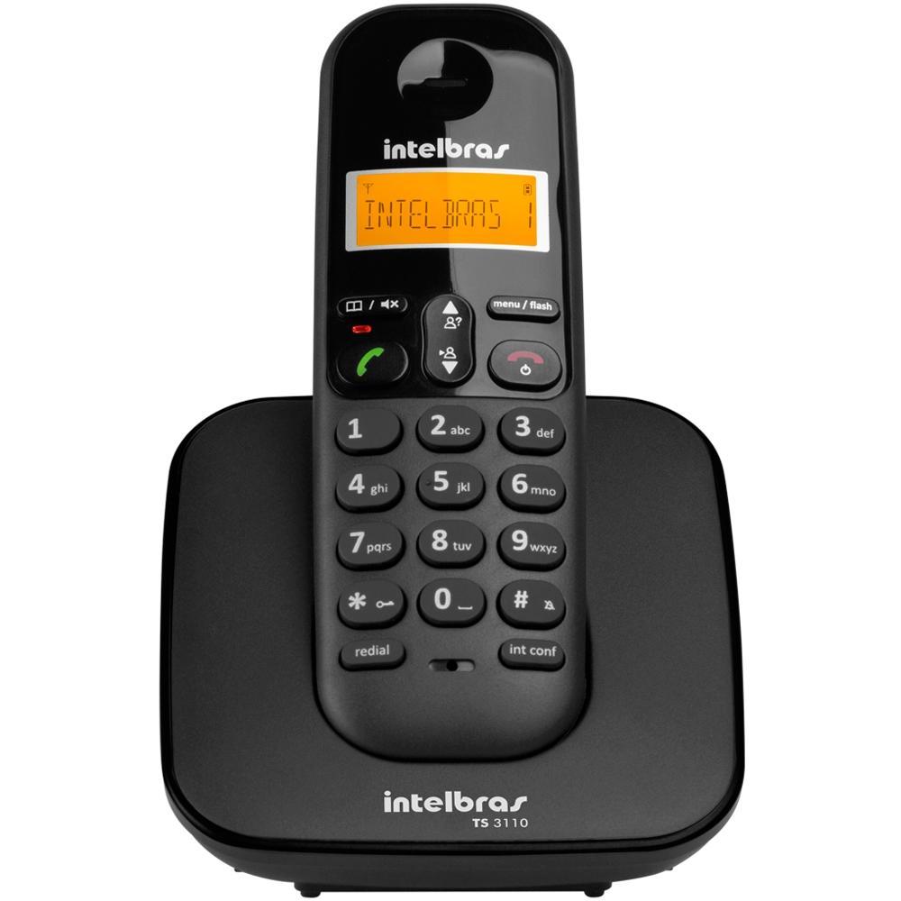 Telefone sem Fio TS3110 com ID Preto - Intelbras