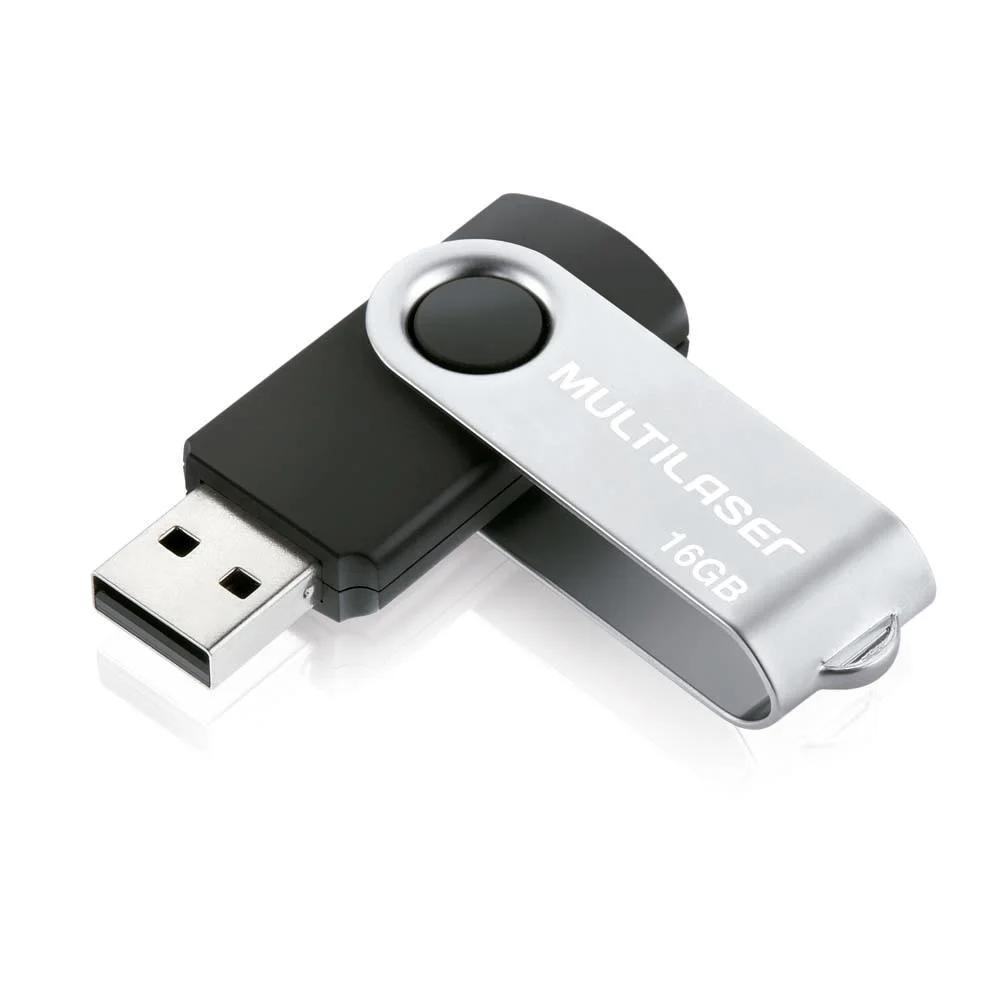 Pen Drive 16GB Twist 2 Preto - Multilaser