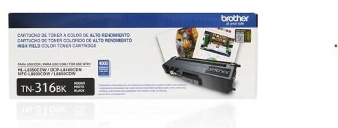 Toner Brother TN316BK Preto 4.000 Paginas