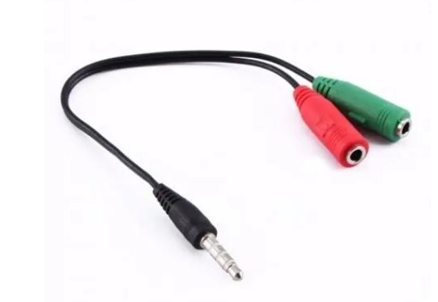 Cabo Adaptador P3 Macho x 2-P2 Macho Fone / Microfone GV Cabos