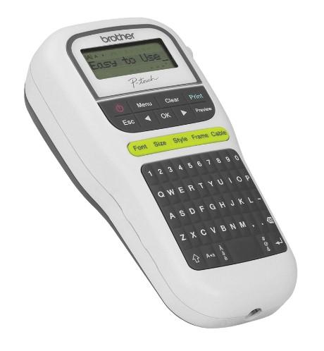 Rotulador Eletrônico Brother PTH110 Portátil Branco e Cinza