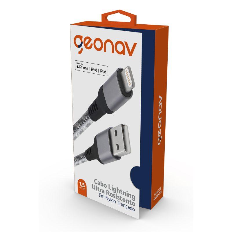Cabo Lightning de Nylon Trançado 1,5m Titanium
