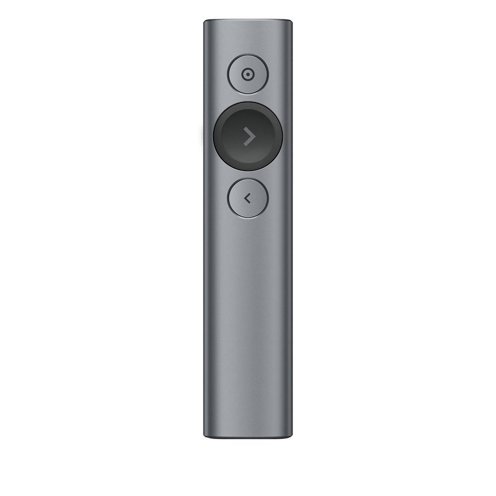Apresentador sem Fio Logitech Spotlight USB/Bluettoth, Bateria Recarregavel - Cinza