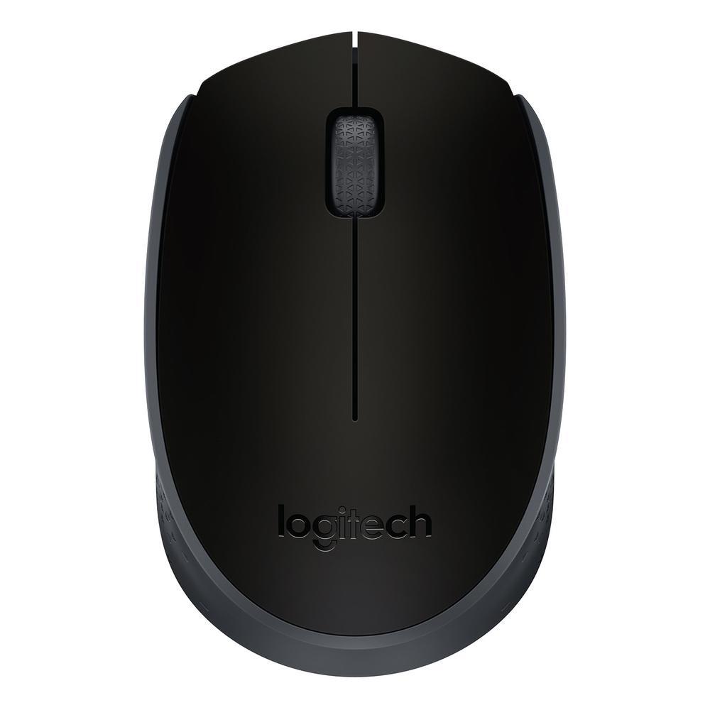 Mouse sem Fio Logitech M170 Preto, com Design Ambidestro Compacto, Conexão USB, Pilha Inclusa