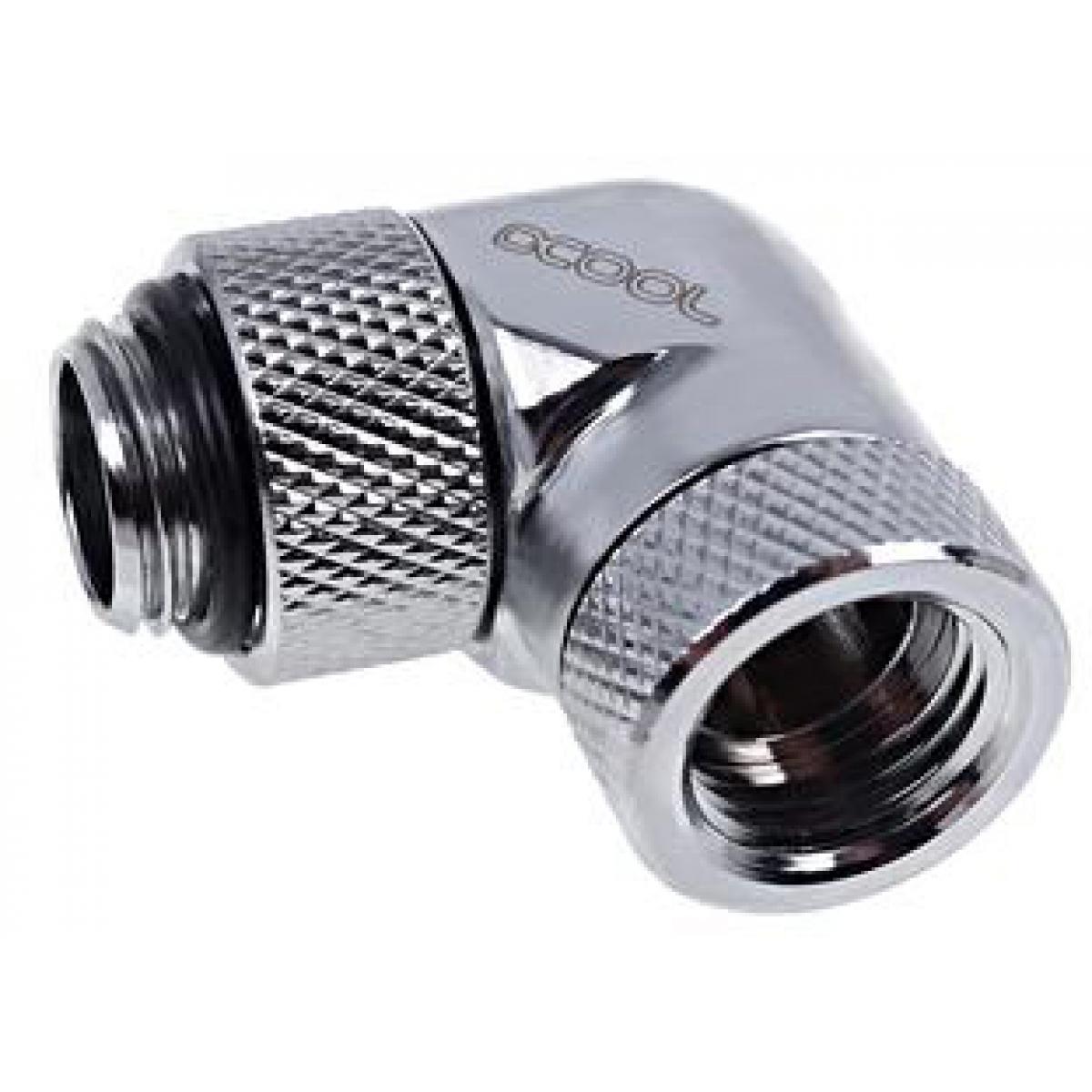 Fittings Alphacool Adaptador 90" - Rosca G1/4 Int/Ext - Croma