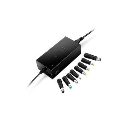 Fonte Universal Elgin para Notebook 90W Bivolt 12 24V USB 10 Conectores