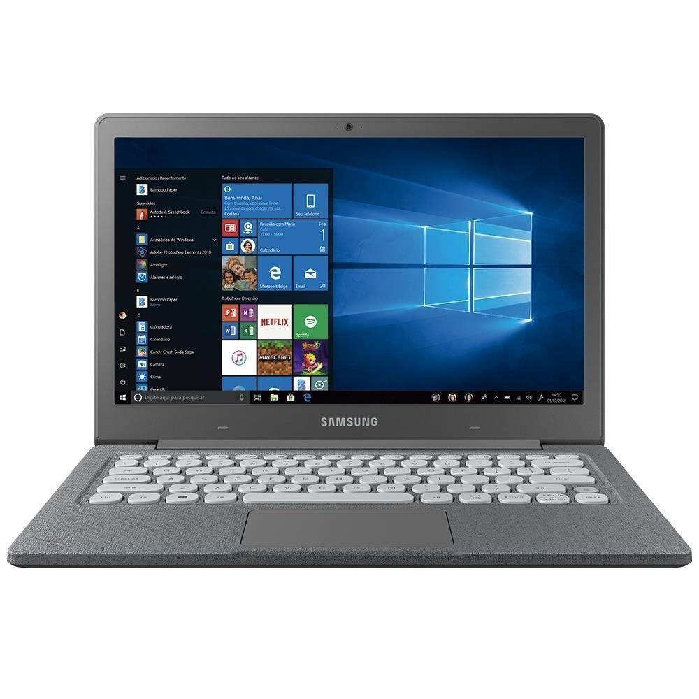 Notebook Samsung Flash F30 13,3" Celeron N4000 4GB 64GB SSD Windows 10 Home Grafite
