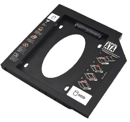 Adaptador Caddy HDD/SSD para Notebook Via Baia de 12,7mm Cd/Dvd - Multilaser