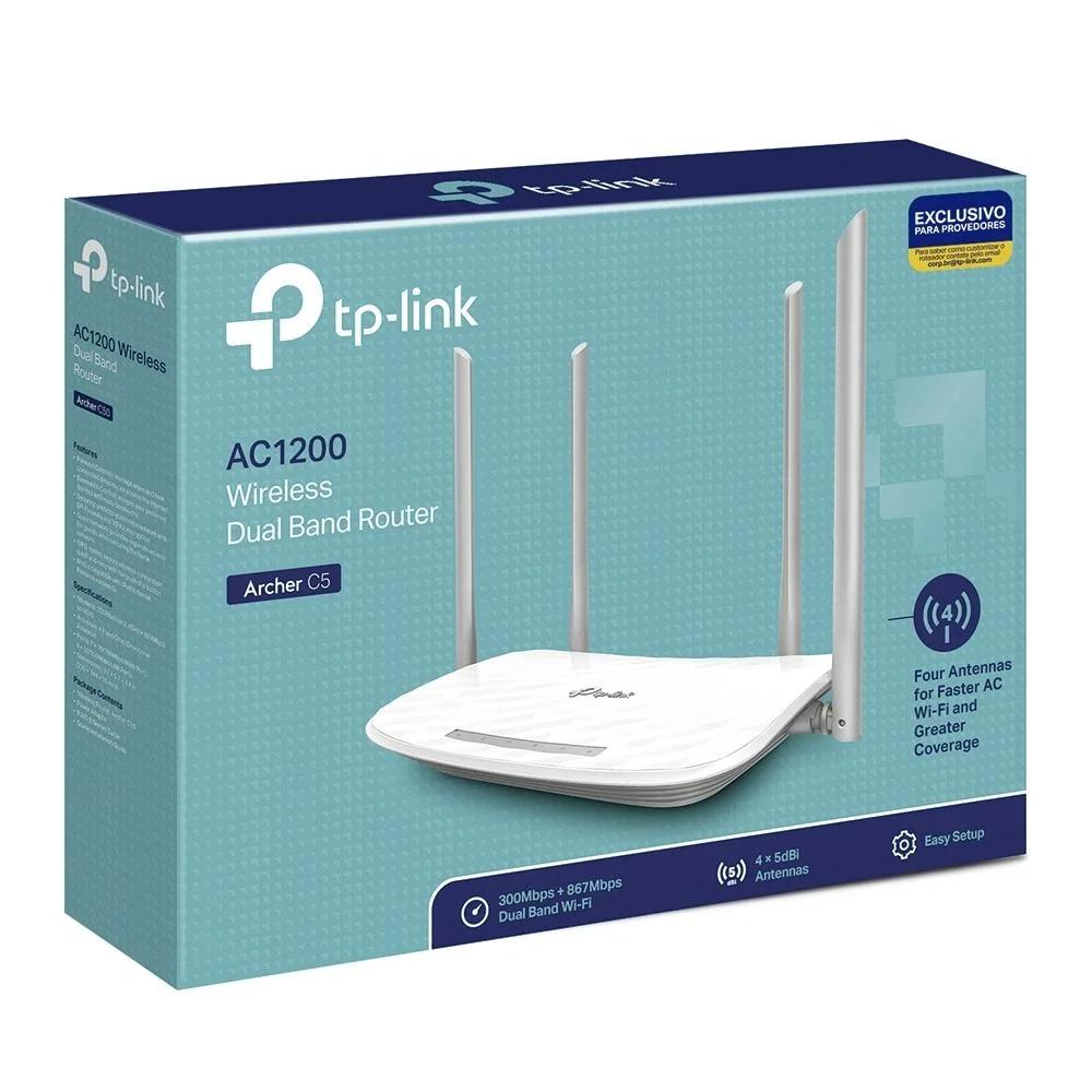 Roteador Tp-Link Wireless Dual Band AC 1200 - Archer C5 - Tp-Link