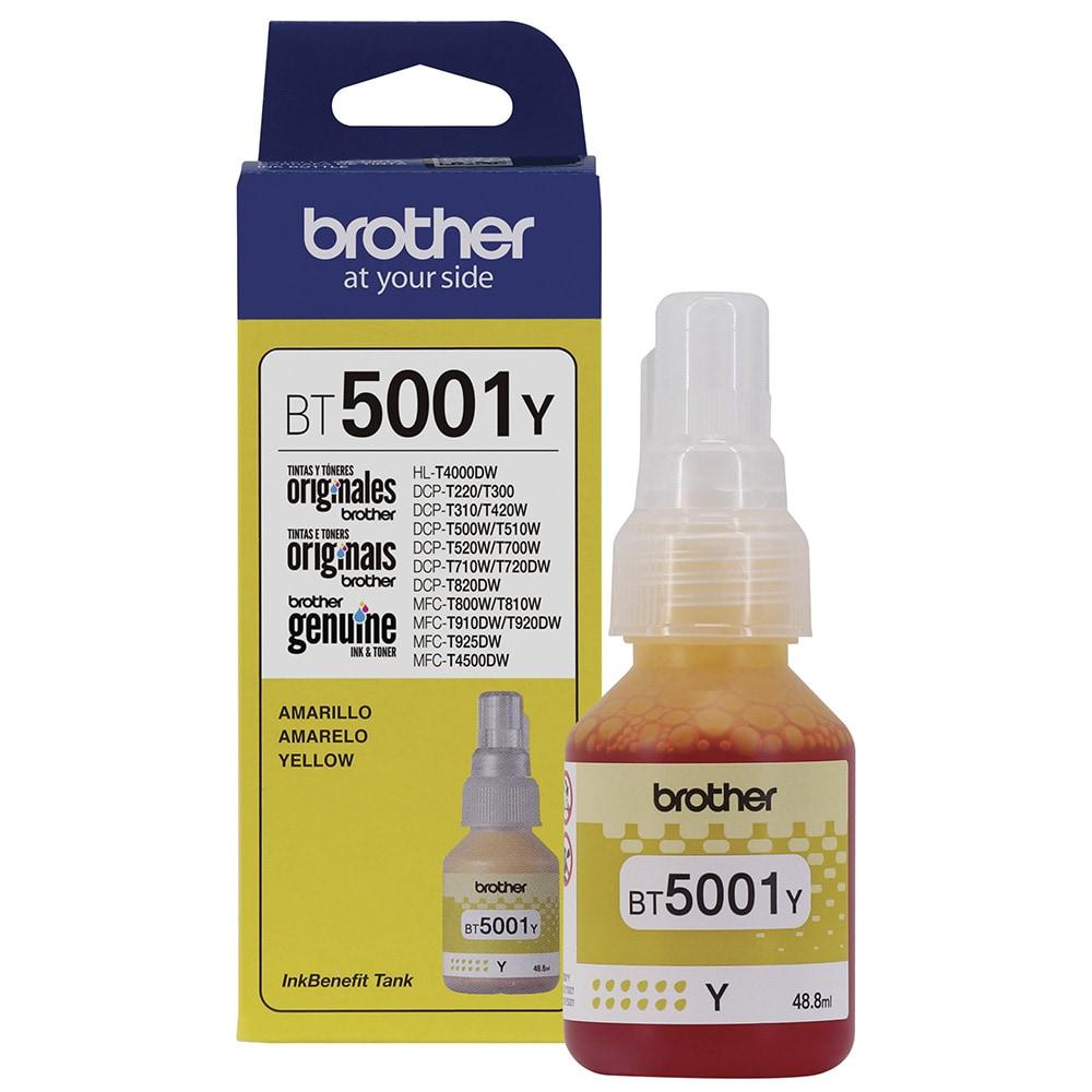 Refil de Tinta Brother BT5001Y Amarelo 41,8ml