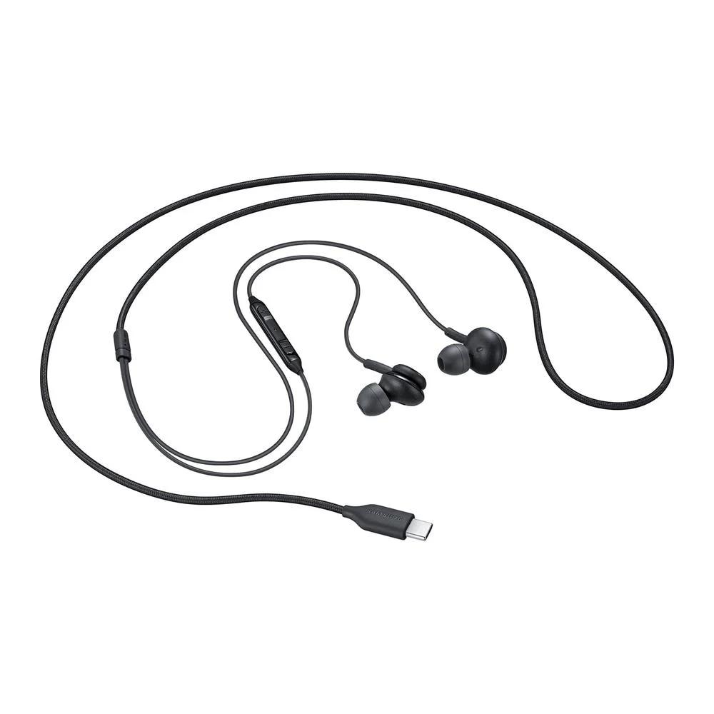 Fone USB Tipo-C com Fio e Controles - Preto
