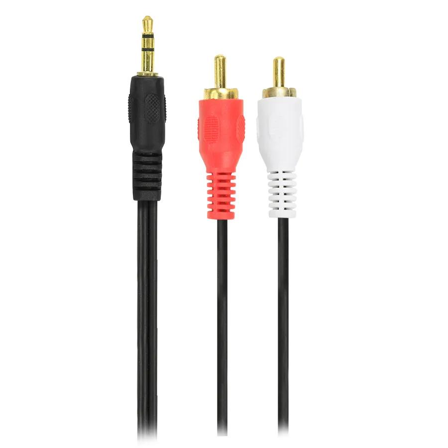 Cabo Conversor P2 Macho Stereo x 2 Rca Macho Gold 1,8m GV Cabos