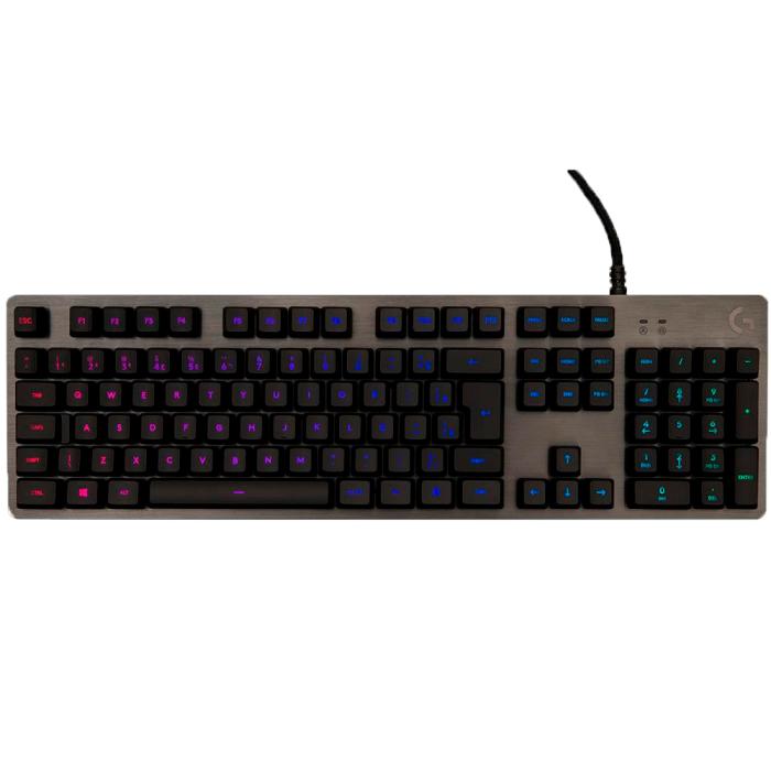 Teclado Gamer Mecânico com Fio G512 Carbon, RGB LightSync, USB Passthrough, Switch Gxbrow, ABNT2