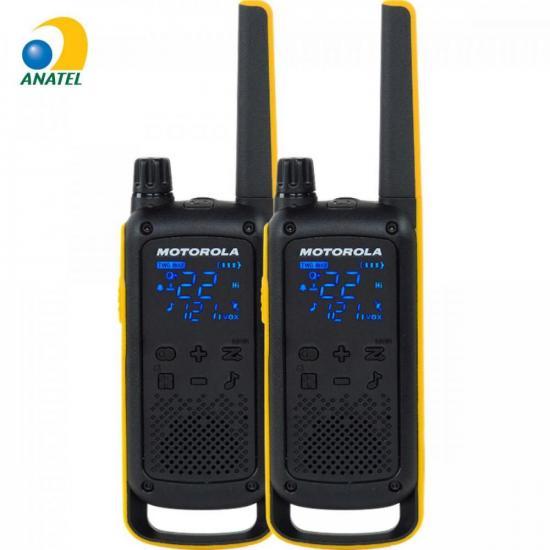 Radio Comunicador Talkabout Motorola T470BR, 26 Canais, 35 Km, Amarelo/Preto (Par)