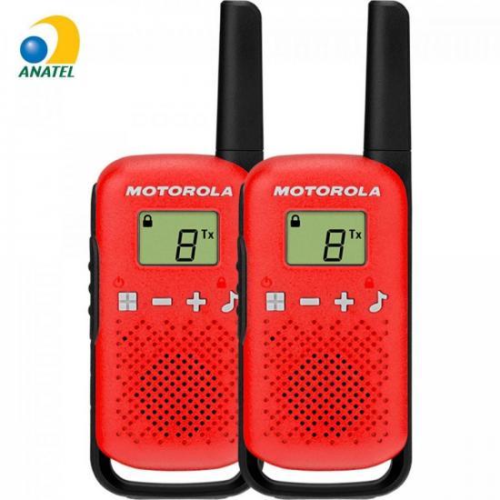 Radio Comunicador Talkabout Motorola T110BR, 26 Canais, 25 Km, Vermelho (Par)