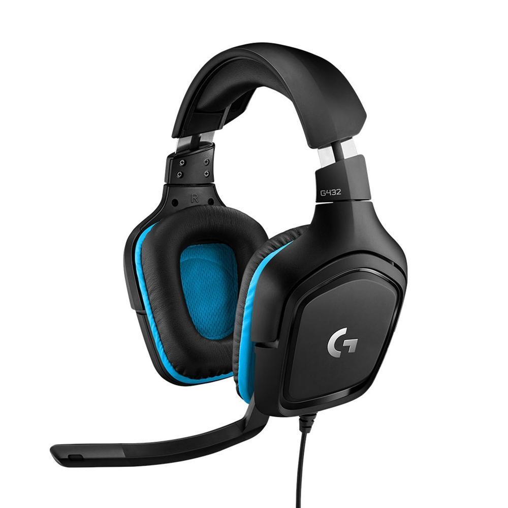 Headset Gamer Logitech G432, Sourround 7.1, para PC, Ps, Xbox e Nintendo - Preto