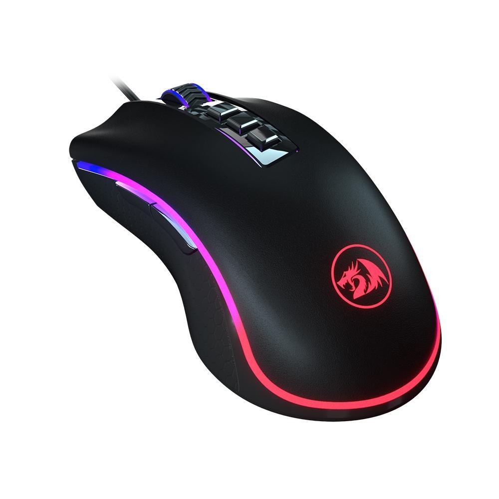 Mouse Gamer Redragon 24000dpi King Cobra Preto com LED - M711-FPS