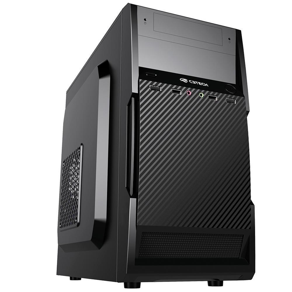 Gabinete Office Micro-ATX C3 Tech MT-25V2BK, Mini-Tower, com Fonte 200W