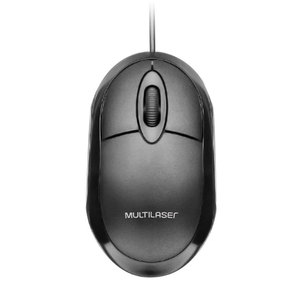 Mouse Classic Box Óptico Full Black - Multilaser
