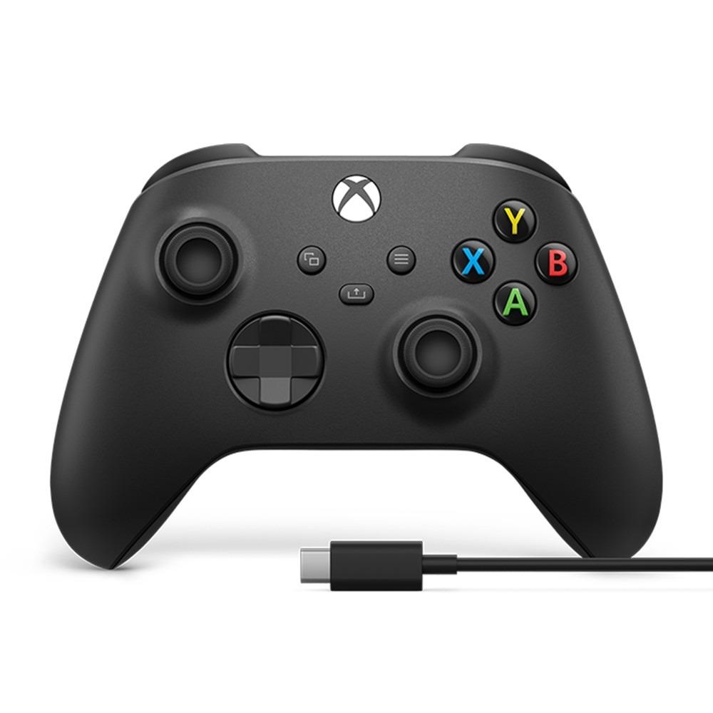 Controle para Xbox Series sem Fio + Cabo USB-C para PC Preto - Microsoft