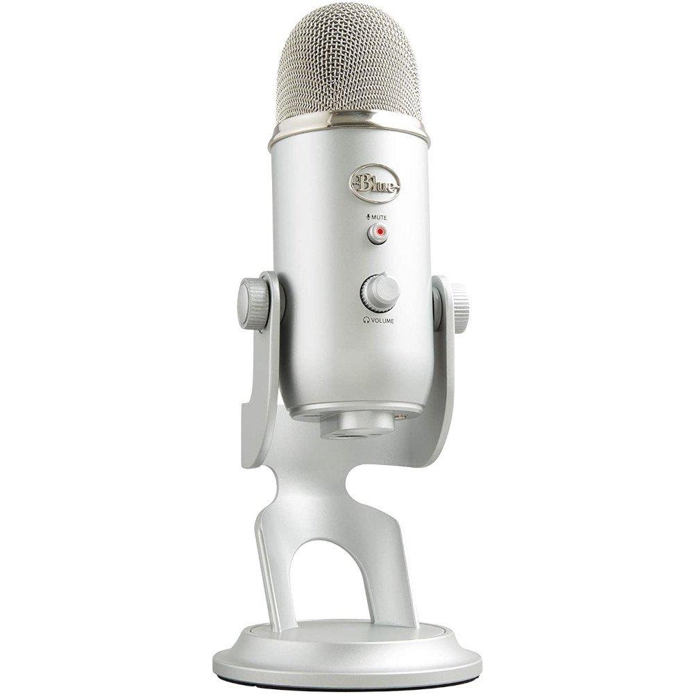 Microfone Condensador USB Blue Yeti Prata