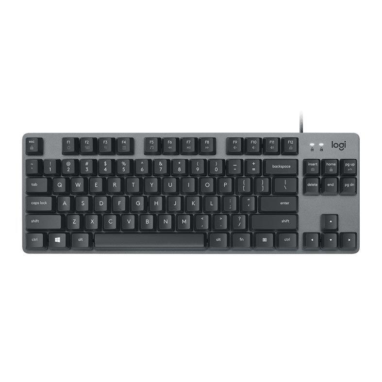 Teclado Mecânico com Fio K835 Tkl, Estrutura de Alumínio, Switches Red Linear, Padrão Us