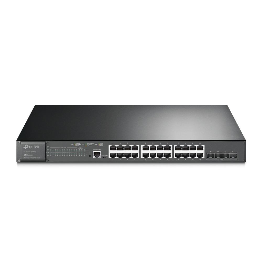 Switch 24P POE+ 10/100/1000 Gigabit L2+ 4 Slots SFP+ 10GBE - Tp-Link