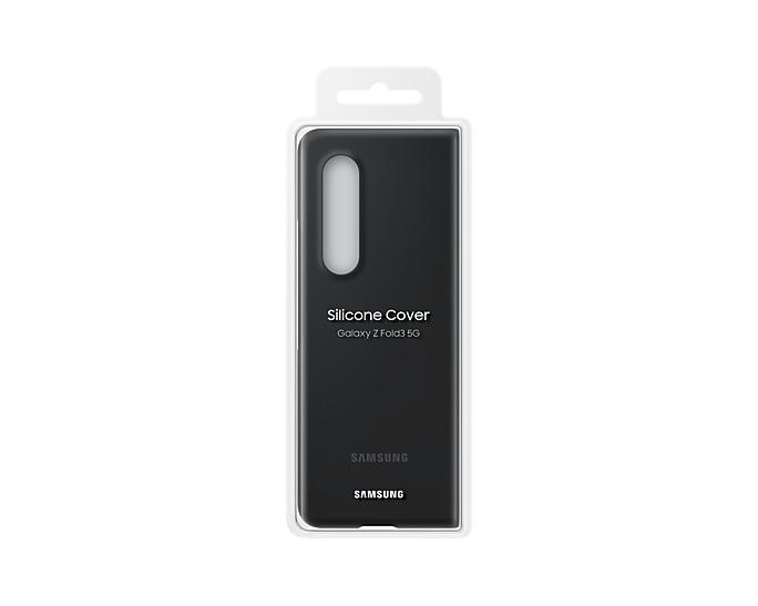 Capa Protetora Galaxy Z FOLD3 Silicone - Preta
