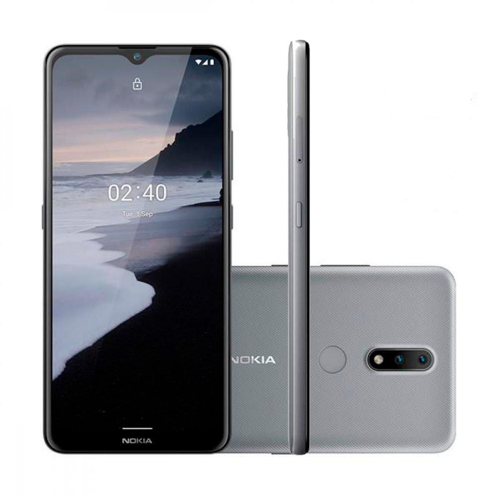 Smartphone Nokia 2.4 64GB NK015 3GB RAM Tela de 6,5" - Cinza