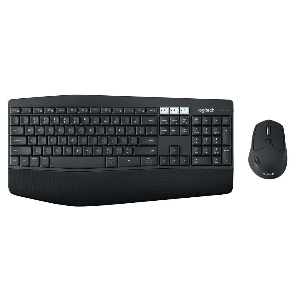 Teclado e Mouse sem Fio Logitech MK850, Teclado com Apoio, Mouse Destro, USB Unifying ou Bluetooth