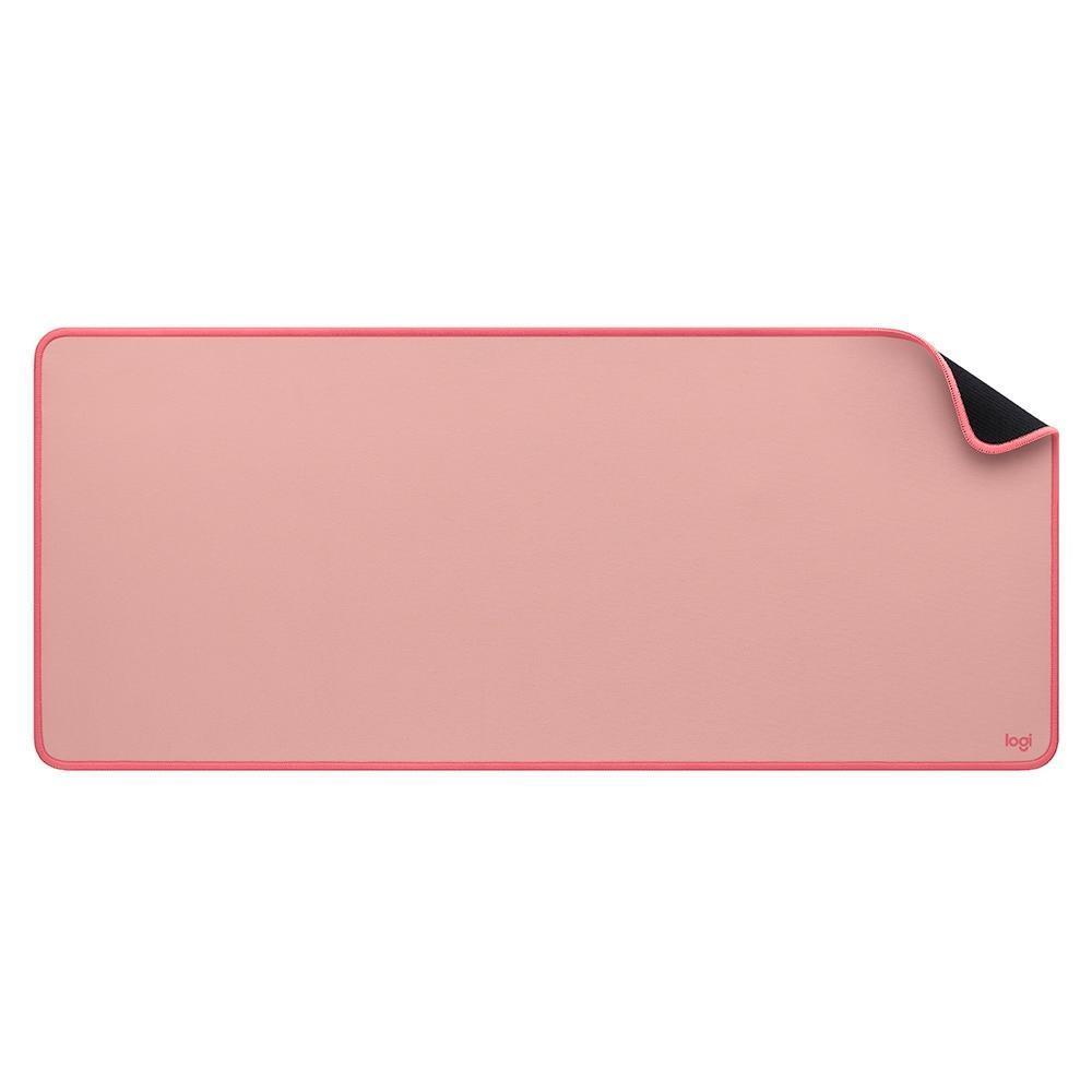 Mousepad Logitech Desk Mat Studio Series, Base Antiderrapante, Resistente a Respingos, Grande-Rosa