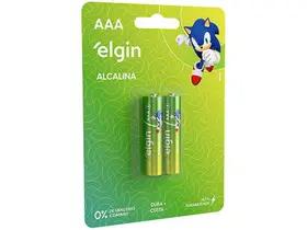 Pilha Alcalina AAA Blister com 2 Unidades - Elgin