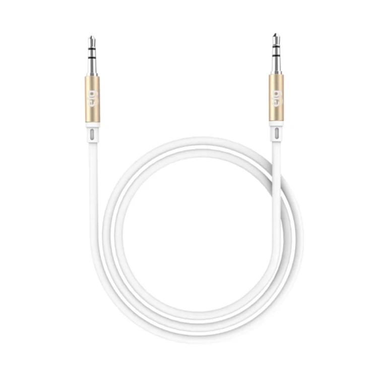 Cabo Estéreo Auxiliar Áudio P2 x P2 - 3.5mm - 1,25 Metro - ECAUX1