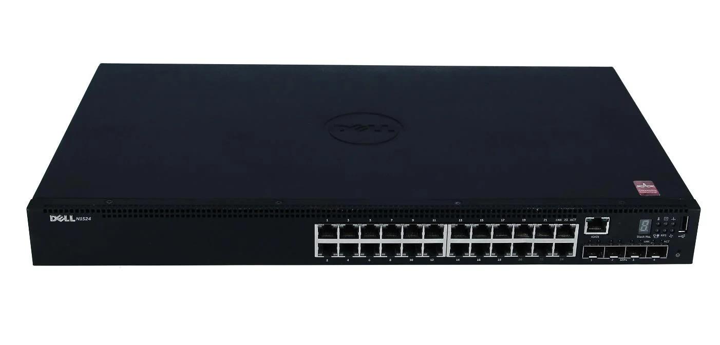 Switch Dell EMC L3 N1524 24 Portas 10/100/1000 + 4 10/100/100 SFP Gerenciavel