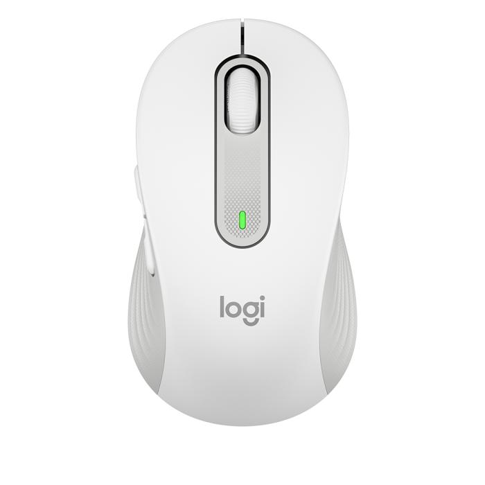 Mouse sem Fio Logitech Signature M650 L, 2000 DPI, 5 Botões, Silencioso, Bluetooth, USB, Branco