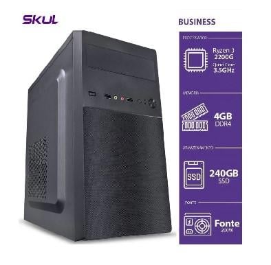 Desktop Business B300 Ryzen 3 2200G 3.5GHz 4GB DDR4 240GB SSD HDMI/VGA Linux - SKUL
