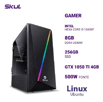 Desktop Gamer i5-10400F 8GB 256GB SSD GTX 1050TI 4GB Linux - SKUL