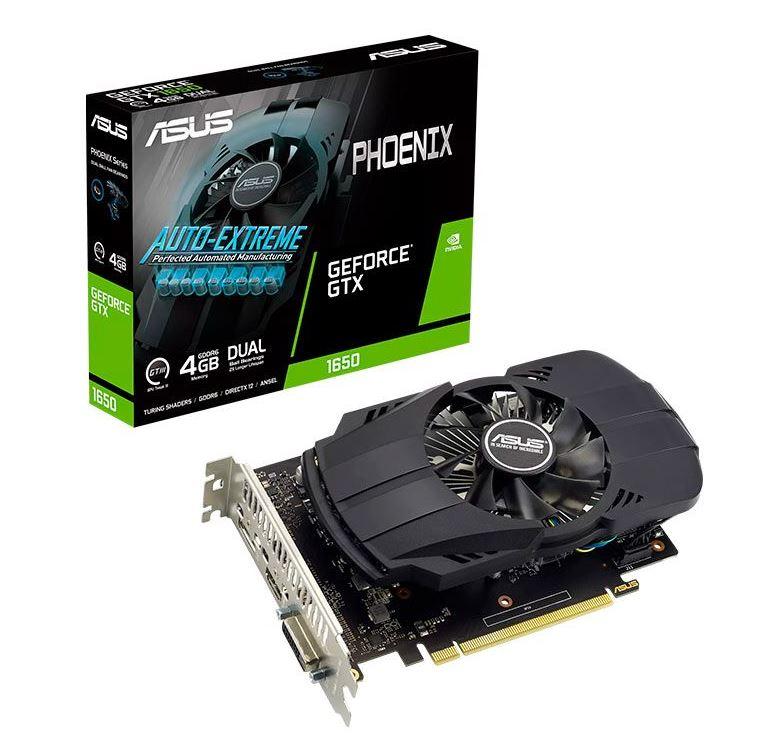 Placa de Vídeo 4GB GDRR6 GeForce GTX 1650 Phoenix ASUS