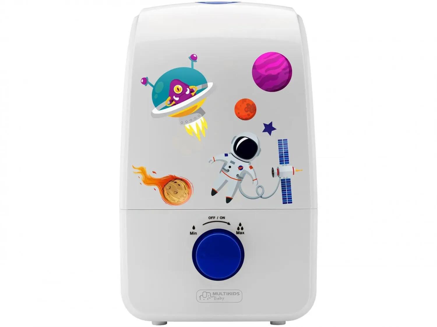 Umidificador de Ar Multilaser, 3L, Ultrassonico, Multikids Baby, Bivolt, Branco, HC027