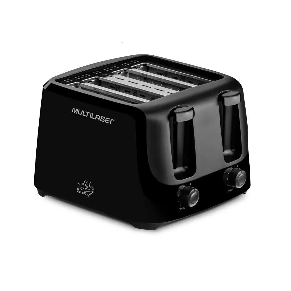 Torradeira Multilaser 4 Fatias 127V Preta - CE182 - Multilaser