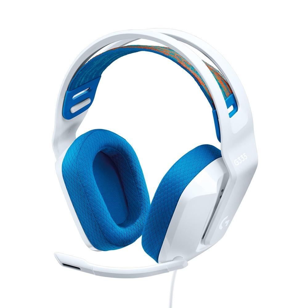 Headset Gamer Logitech G335, com Fio 3.5mm, para PC, Ps, Xbox, Nintendo Swith e Mobile- Branco